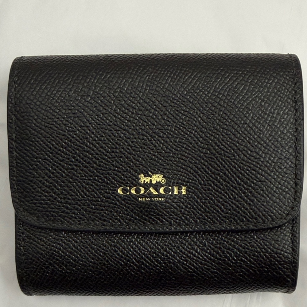 Coach Textured Black Leather Wallet - Picture 5 of 5